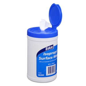 Edco Isopropyl Surface Wipes Canister (WIPES56261 refill)